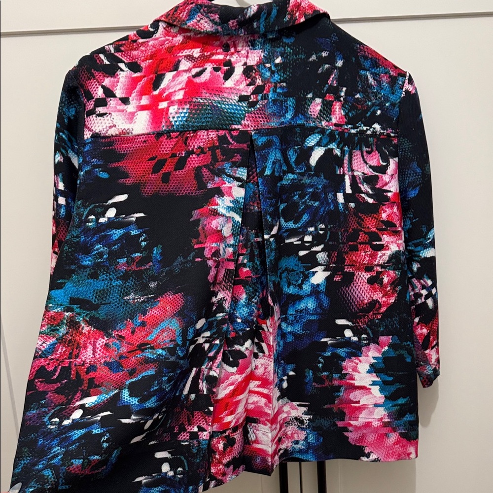 French Connection Vibrant Abstract Button Down Sh… - image 4